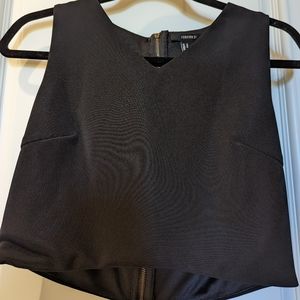 Black crop Top
